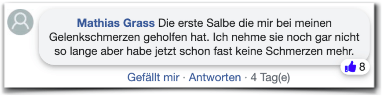 Arthrolon Erfahrungsbericht Bewertung facebook