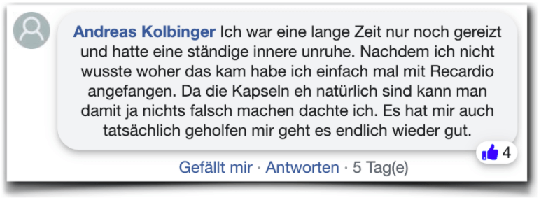 Recardio Bewertung Erfahrung Recardio