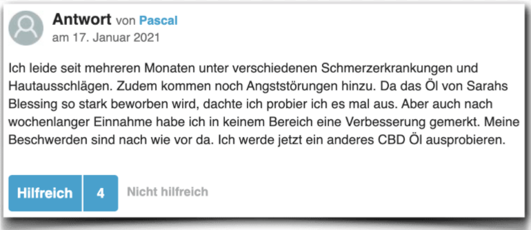 Sarah's Blessing Erfahrung Erfahrungen Erfahrungsbericht