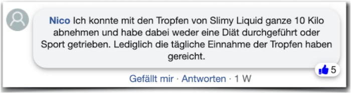 Slimy Liquid Erfahrungsbericht Facebook