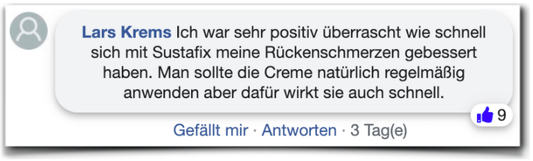 Sustafix Bewertungen Erfahrungsberichte facebook