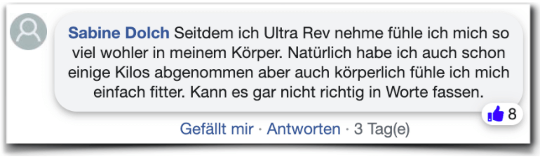 Ultra Rev Bewertungen Erfahrungen facebook