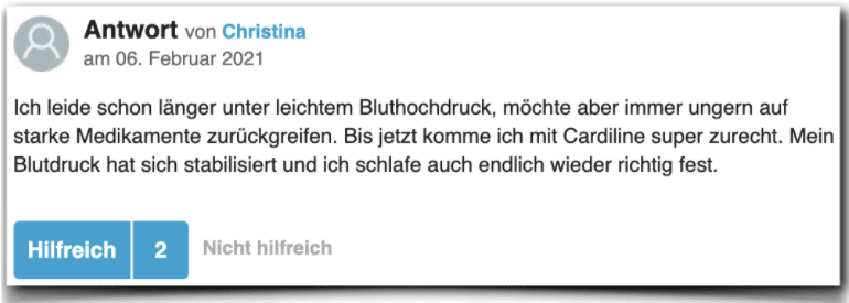 Cardiline Erfahrung Erfahrungen Erfahrungsbericht