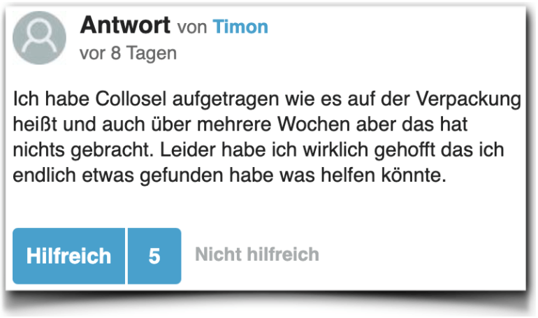 Collosel Erfahrung Bewertung