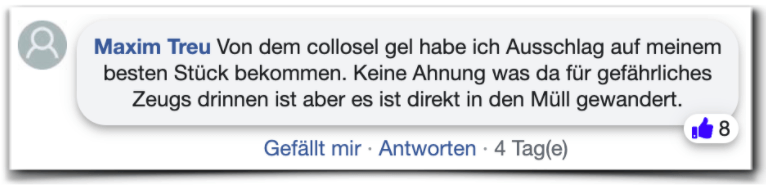Collosel Erfahrungsbericht Erfahrung facebook