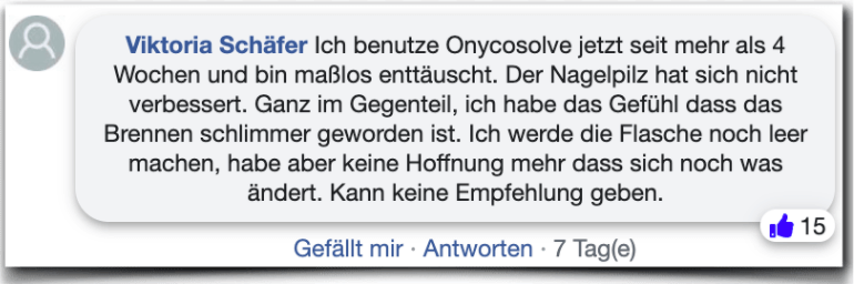 Onycosolve Erfahrungen Bewertung Kritik Erfahrungsbericht