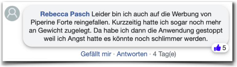 Piperine Forte Erfahrungen Kritik Facebook