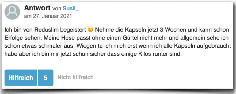 Reduslim Erfahrung Erfahrungen Erfahrungsbericht