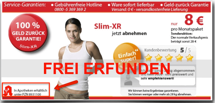 Slim XR PZN frei erfunden