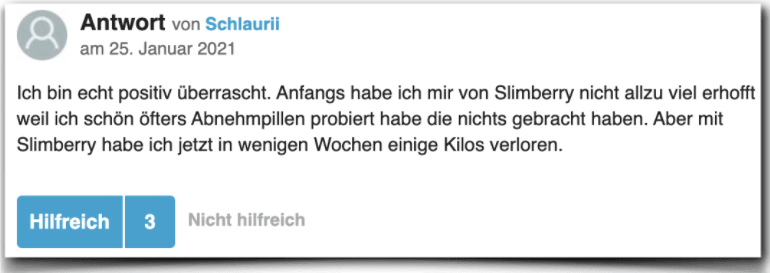 Slimberry Erfahrung Erfahrungsbericht Erfahrungen