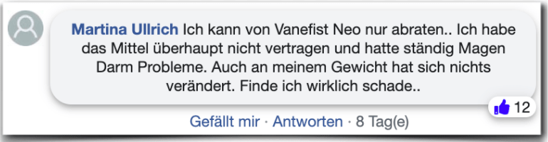 Vanefist Neo Erfahrungsbericht Kritik Bewertung Erfahrungen