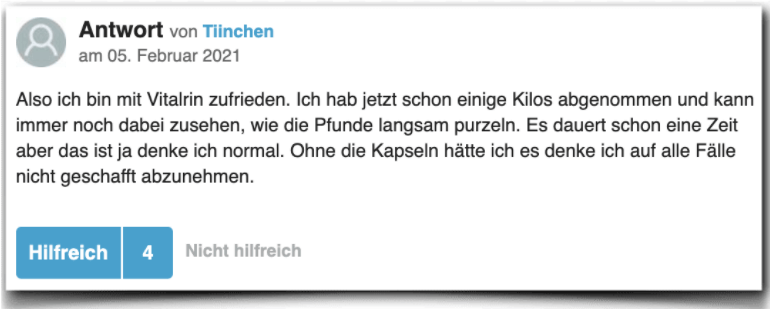 Vitalrin Erfahrung Erfahrungen Erfahrungsbericht