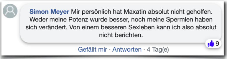 Maxatin Erfahrungsbericht Bewertung Kritik Erfahrungen