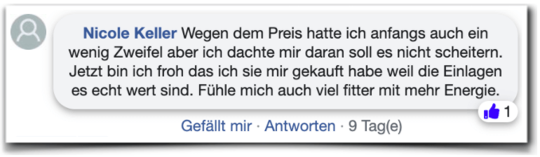MindInsole Erfahrungsbericht facebook
