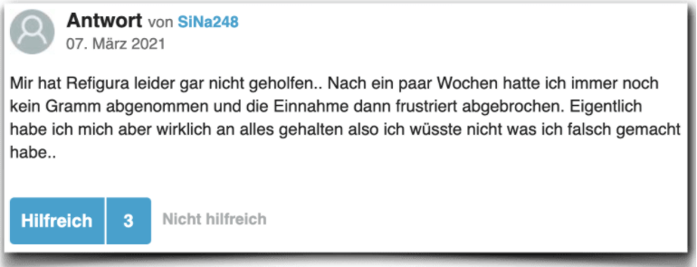 Refigura Erfahrung Erfahrungen Erfahrungsbericht