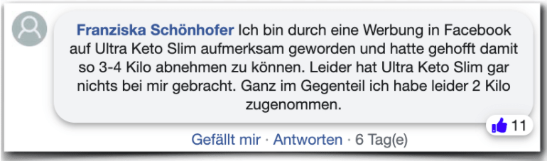 Ultra Keto Slim Erfahrungsbericht Bewertung Kritik Ultra Keto Slim
