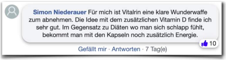 Vitalrin Erfahrungsbericht Bewertung Vitalrin
