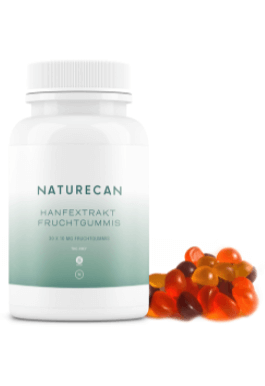 Naturecan CBD Fruchtgummis Abbild Tabelle