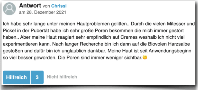 Biovolen Harzsalbe Erfahrung Erfahrungen Erfahrungsbericht