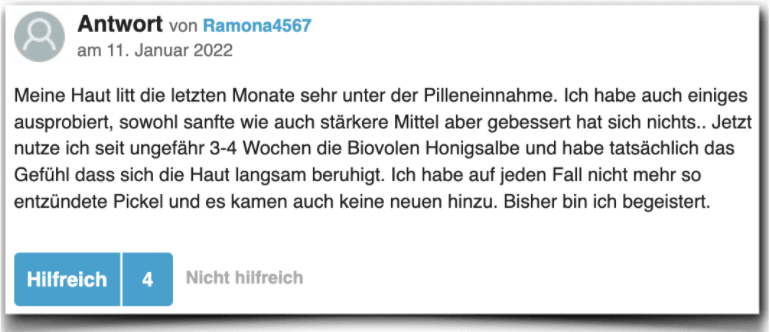 Biovolen Honigsalbe Erfahrung Erfahrungen Erfahrungsbericht